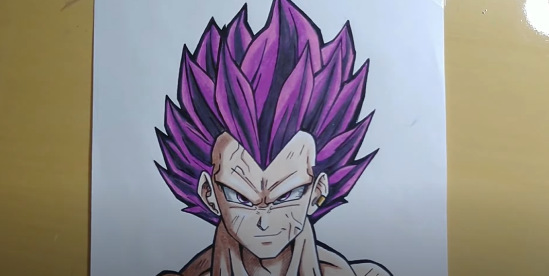 Como desenhar o Vegeta Ego Superior