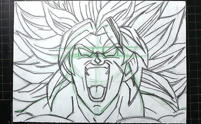 como desenhar o broly
